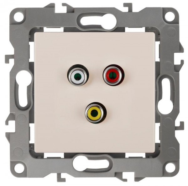  Розетка 12-3113-02 RCA сл. кость ЭРА Б0027472 