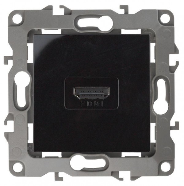  Розетка 12-3114-06 HDMI черн. ЭРА Б0027486 