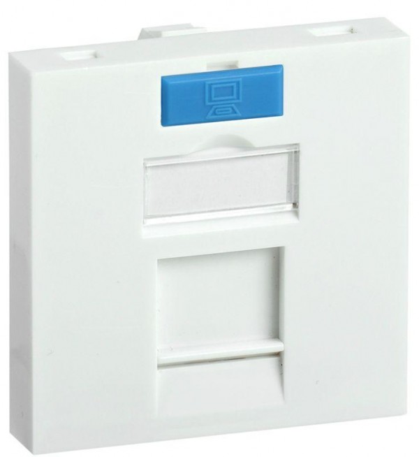  Вставка для 1 мод. Keystone Jack 45х45мм с маркером ITK CS6-12M 
