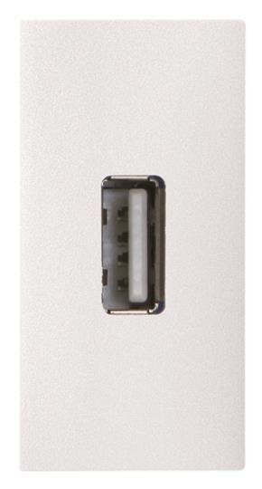  Механизм USB разъема тип А с винтовым подкл. проводов (5п) 1мод. Zenit бел. ABB 2CLA215580N1101 