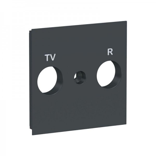  Панель лицевая UNICA NEW TV/FM розетки антрацит SchE NU944054 