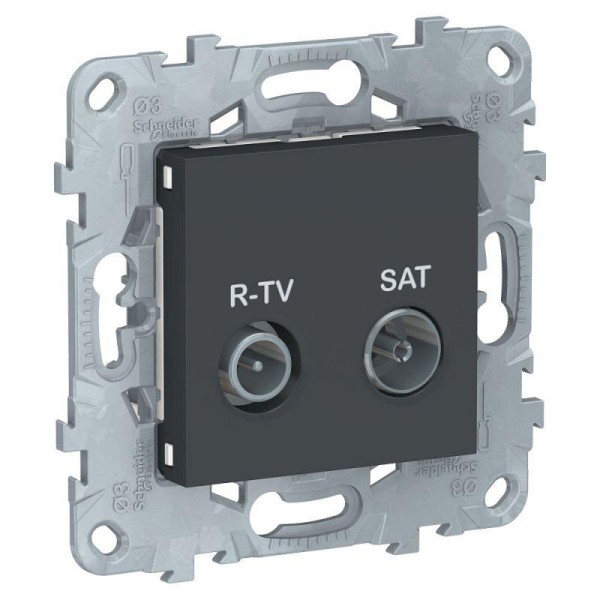  Механизм розетки R-TV/SAT UNICA NEW оконечная антрацит SchE NU545554 