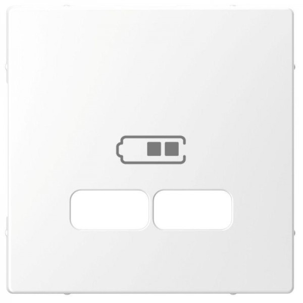  Накладка центральная Merten D-Life для механизма USB 2.1А SD бел. лотос SchE MTN4367-6035 
