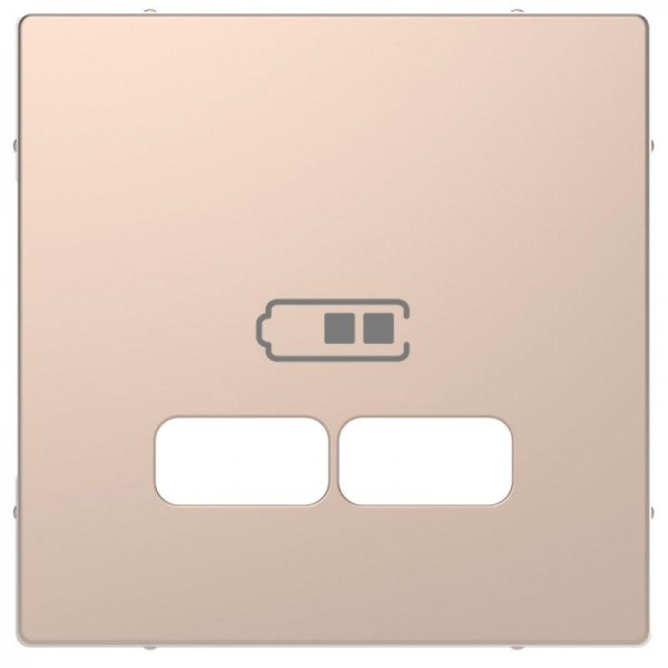  Накладка центральная Merten D-Life для механизма USB 2.1А SD шампань SchE MTN4367-6051 