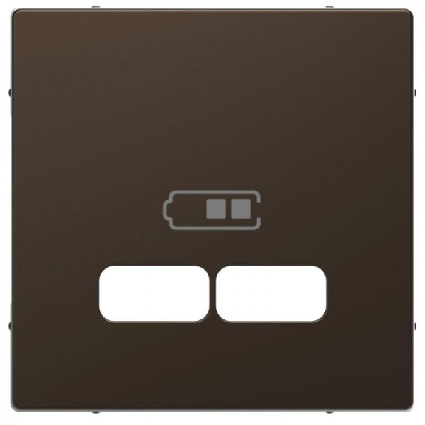  Накладка центральная Merten D-Life для механизма USB 2.1А SD мокко SchE MTN4367-6052 