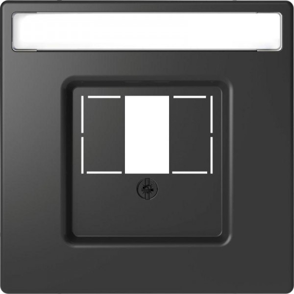  Накладка центральная Merten D-Life для TAE/Audio/USBSD антрацит SchE MTN4250-6034 