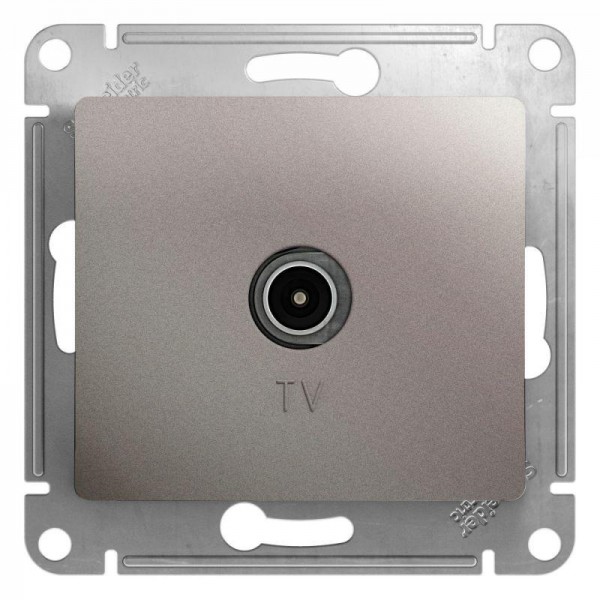  Механизм розетки TV Glossa оконечной 1DB платина SchE GSL001291 