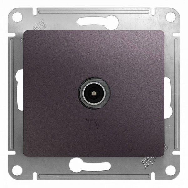  Механизм розетки TV Glossa проходной 4DB сиреневый туман SchE GSL001492 
