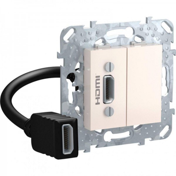  Коннектор HDMI с переходником беж. SchE MGU5.430.25ZD 