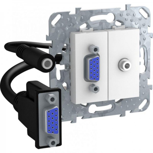  Коннектор HD15+Minijack бел. SchE MGU5.932.18ZD 