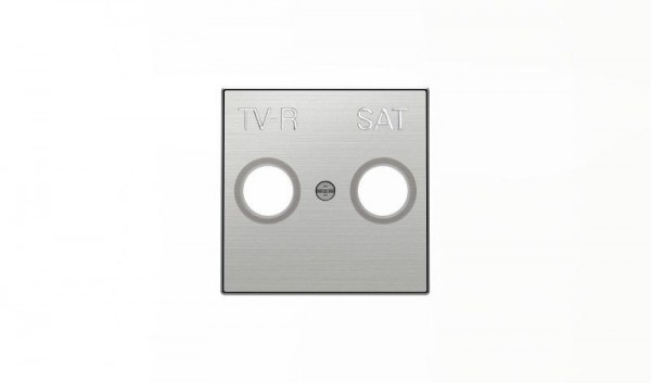  Накладка для TV-R-SAT розетки SKY нерж. сталь ABB 2CLA855010A1401 