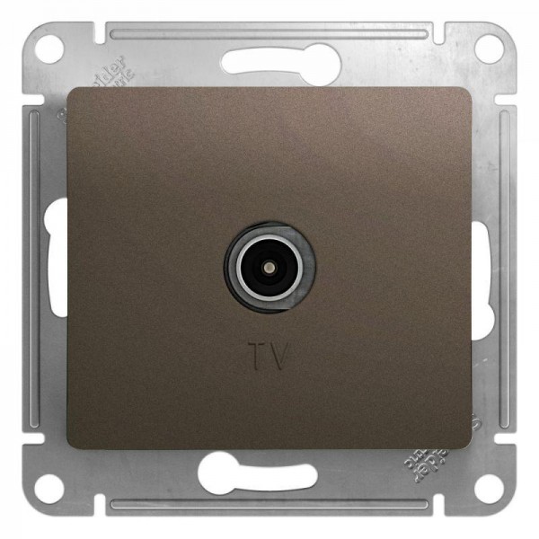  Механизм проходной TV розетки Glossa 4DB шоколад SchE GSL000892 
