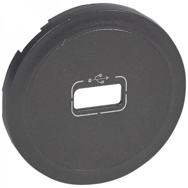 Накладка розетки Celiane USB графит Leg 067950 