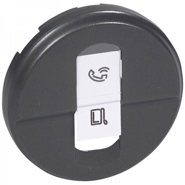  Накладка розетки Celiane 1хRJ45 графит Leg 067951 