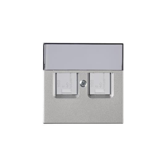  Накладка телекоммуникационной розетки Impressivo алюм. ABB 2TKA00001110 