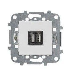  Механизм USB зарядного устройства 2М 2х750мА / 1х1500мА Zenit бел. ABB 2CLA228500N1101 