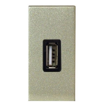  Механизм USB зарядного устройства 1М 750мА Zenit шампань ABB 2CLA218500N1901 