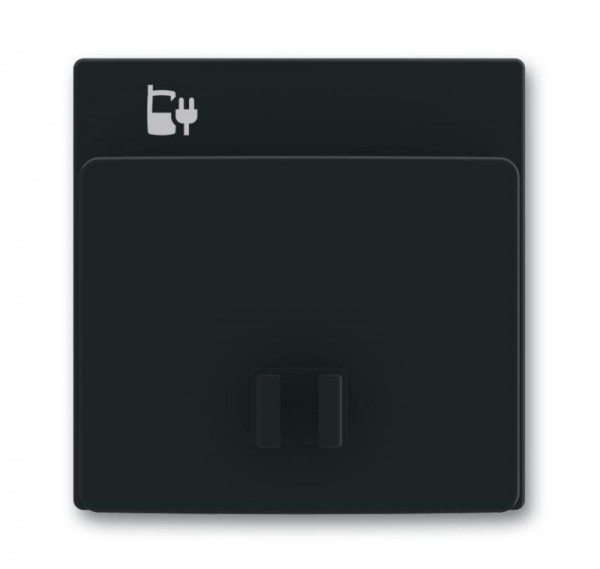  Плата центральная (накладка) 6478-885 для блока питания micro USB - 6474 U Future черн. бархат ABB 2CKA006400A0029 
