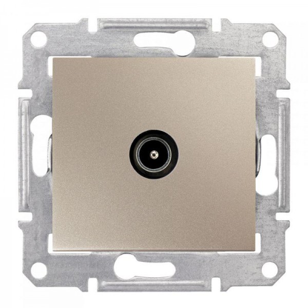  Коннектор TV Sedna проходной титан SchE SDN3201268 