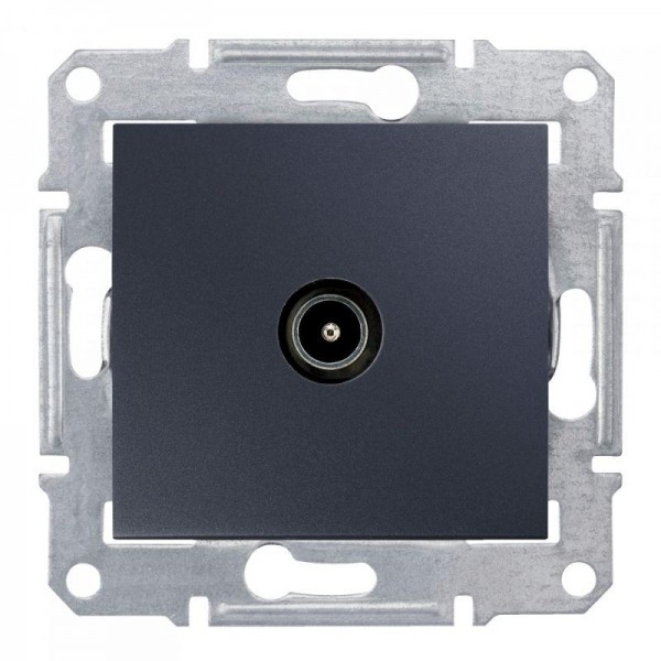  Коннектор TV Sedna проходн. графит SchE SDN3201270 