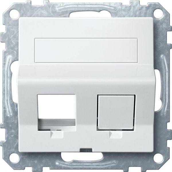  Плата наклонная для Keystone RJ45 Merten бел. SchE MTN4568-0319 