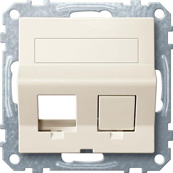  Плата наклонная для Keystone RJ45 Merten беж. SchE MTN4568-0344 