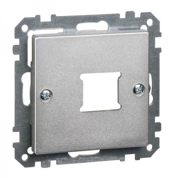  Плата Merten центральная для розетки RJ11/RJ45 1-пост алюм. SchE MTN291160 
