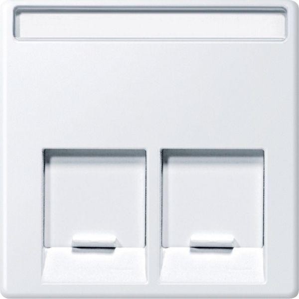  Плата Merten центральная для розетки SCHNEIDER ELECTRIC 2-поста активно бел. SchE MTN469925 