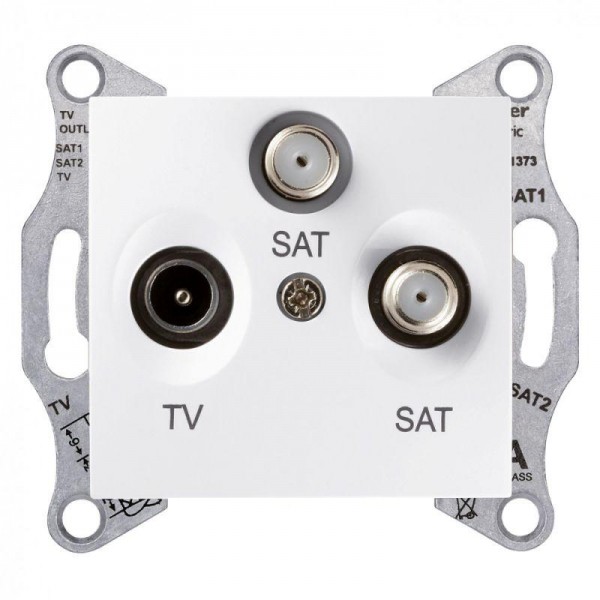 Механизм розетки СП R-TV-SAT/SAT Sedna бел. SchE SDN3502121 