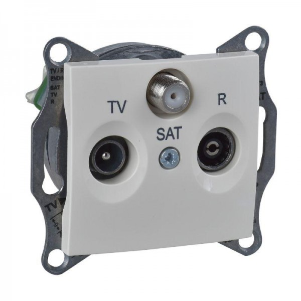  Розетка TV-R-SAT СП Sedna промежут. беж. SchE SDN3501247 