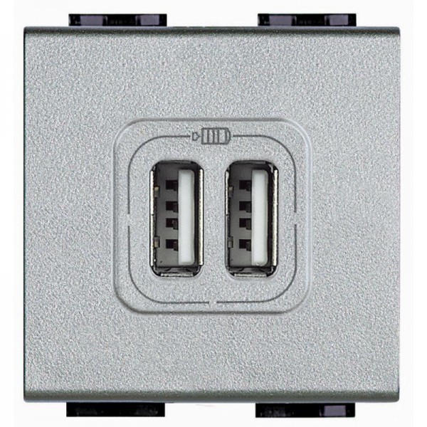  Разъем LL для зарядки 2хUSB алюм. Leg BTC NT4285C2 