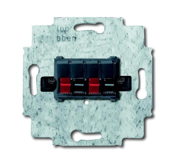  Розетка 4п для громкоговорителя черн. ABB 2CKA000230A0404 