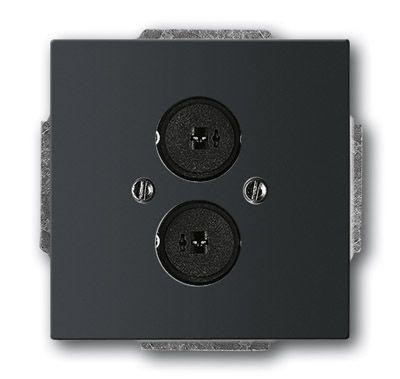  Плата центральная 2-разъема для LS solo/fut. черн. бархат ABB 2CKA001723A0259 