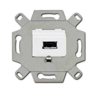  Механизм USB-розетки/разъема USB-type A USB2.0 5 полюсов альп. бел. ABB 2CKA000230A0419 