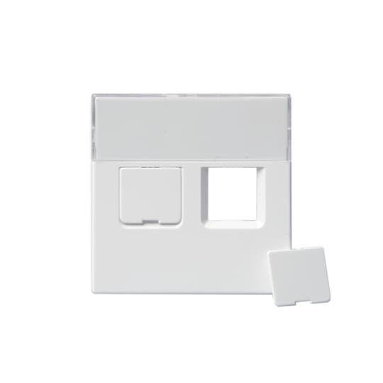  Накладка для 2хRJ45 Impressivo бел. ABB 2TKA000609G1 