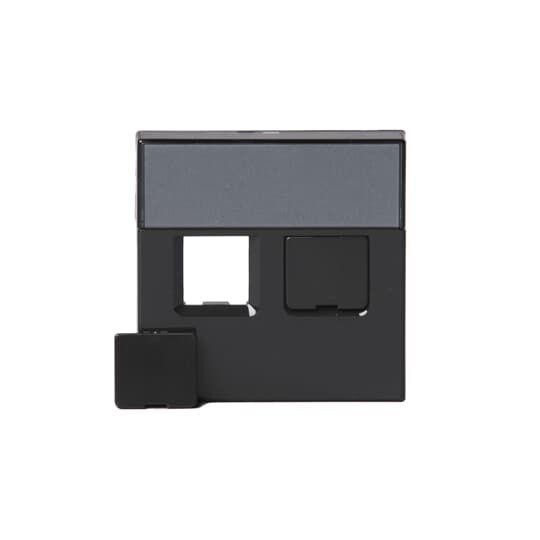  Накладка для 2хRJ45 Impressivo антрацит ABB 2TKA000605G1 