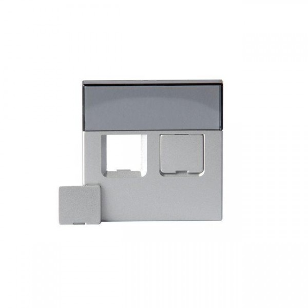  Накладка для 2хRJ45 Impressivo алюм. ABB 2TKA000607G1 