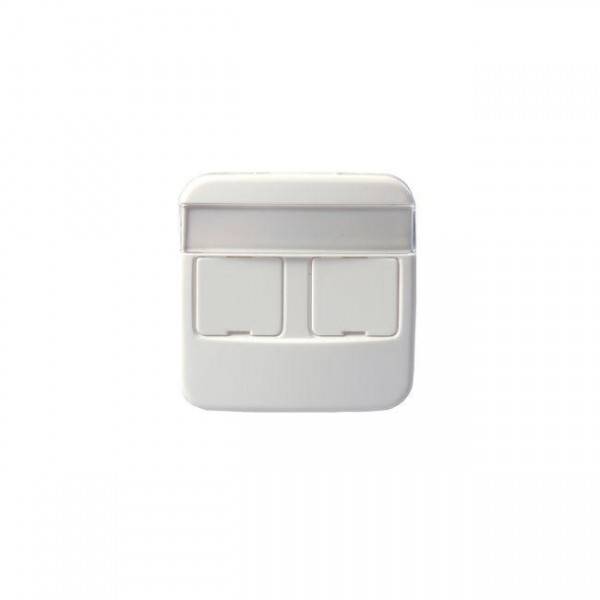  Накладка для 2хRJ45 Jussi бел. ABB 2TKA000604G1 