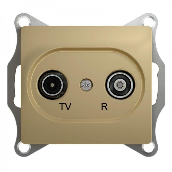  Механизм розетки TV-R 2-м СП Glossa оконечной 1DB титан SchE GSL000494 