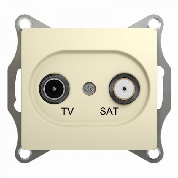  Механизм розетки TV-SAT 1-м СП Glossa 1DB беж. SchE GSL000297 