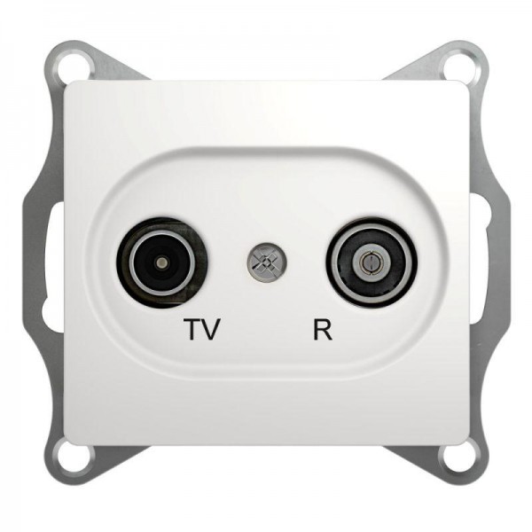  Механизм розетки TV-R 1-м СП Glossa 1DB бел. SchE GSL000194 