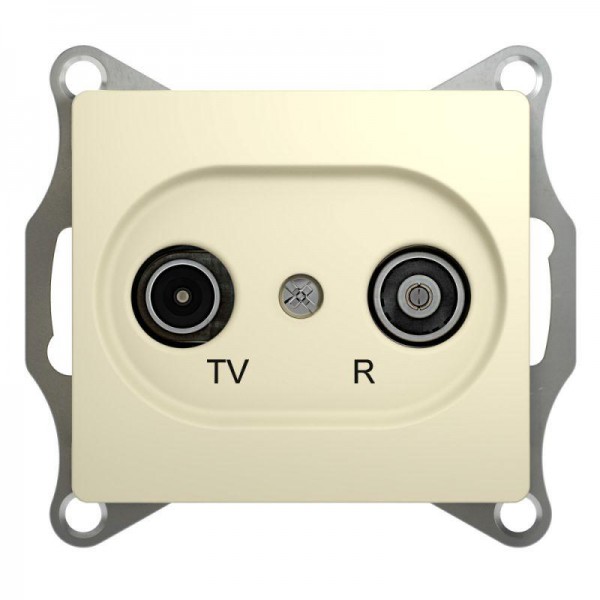  Механизм розетки TV-R 1-м СП Glossa 1DB беж. SchE GSL000294 