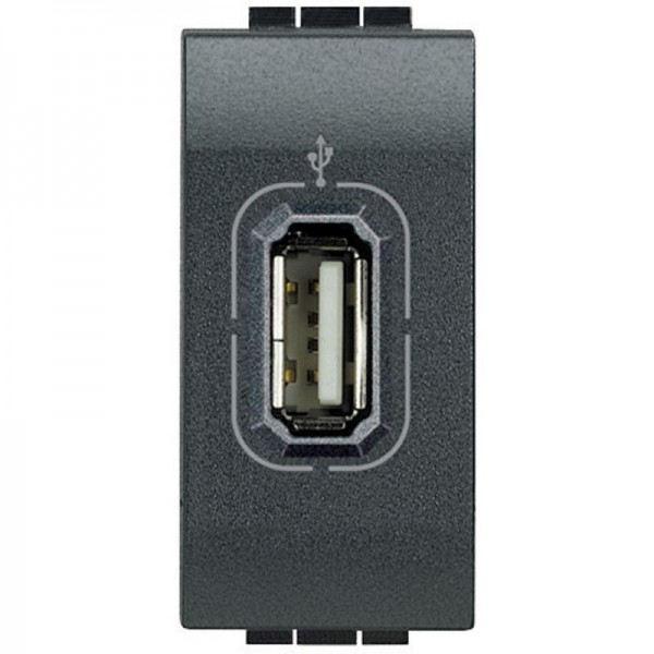  Разъем USB LivingLight антрацит Leg BTC L4285 