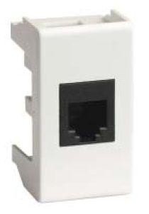  Розетка компьютерная СП Viva 1мод. RJ45 CAT.6A бел. DKC 45078 