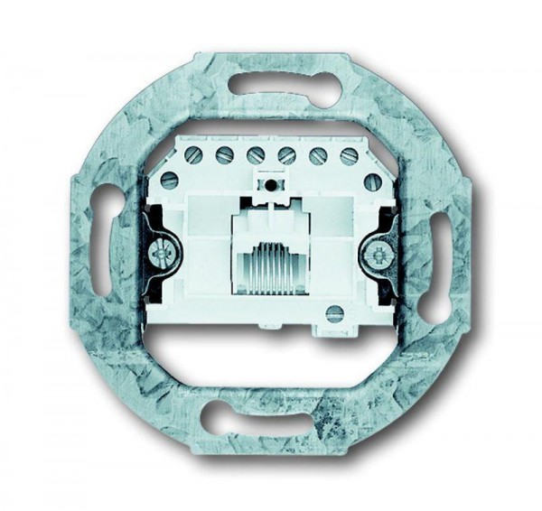  Механизм розетки телеф. 1-м 8 полюсов RJ11/12/RJ45 ISDN кат.3 ABB 2CKA000230A0378 