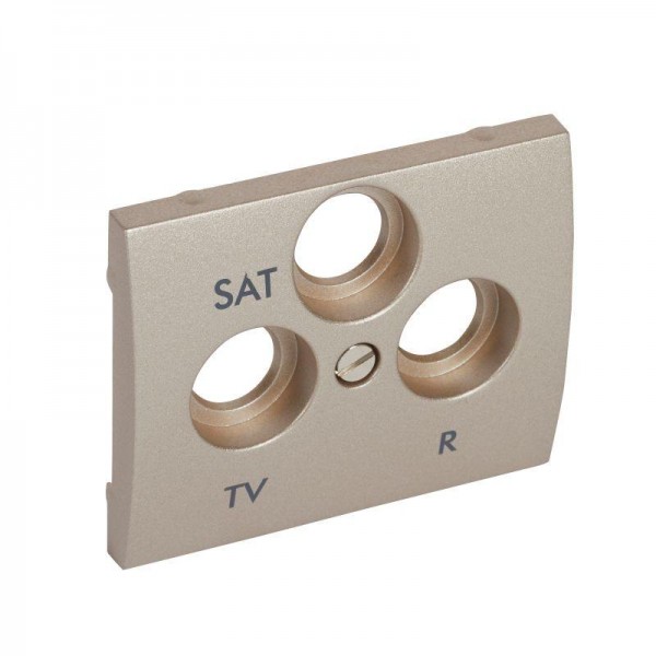  Панель лицевая для TV-RD-SAT 3 отв. титан Galea Life Leg 771489 