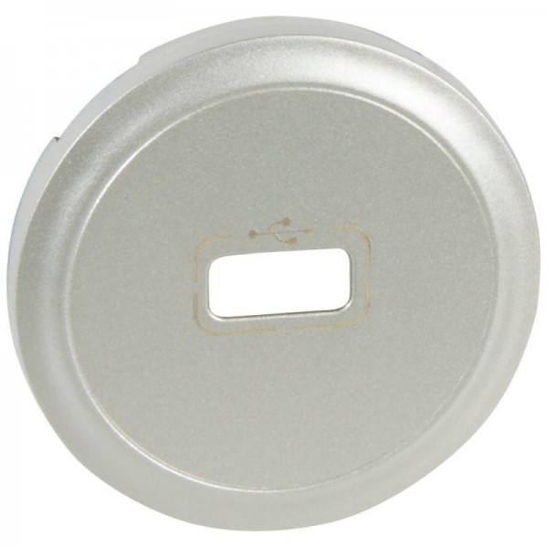  Панель лицевая Celiane для мех. USB-роз. титан Leg 068553 