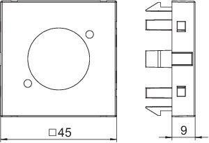  Рамка Modul45 мультимедийная MTG-X O RW1 OBO 6105234 