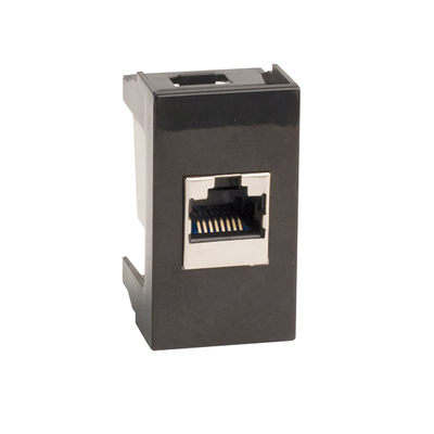  Розетка компьютерная 1-м Viva RJ45 CAT.5E экран. черн. DKC 45248 