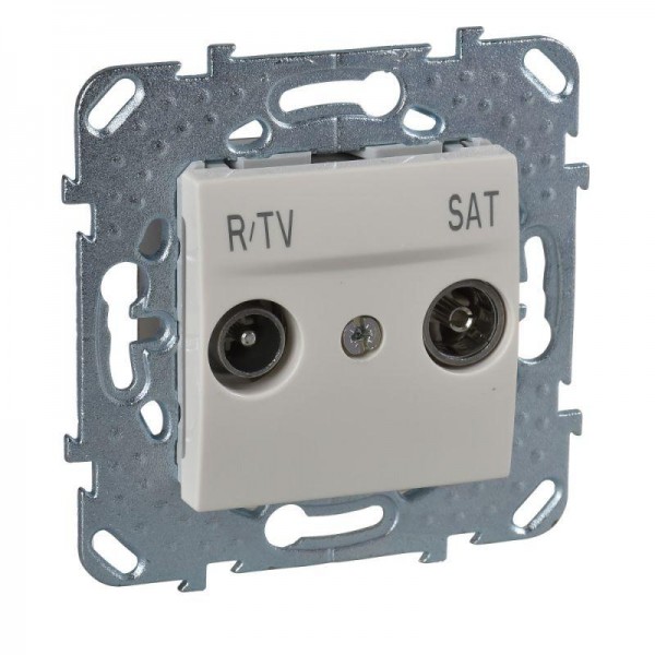  Механизм розетки R-TV-SAT 1-м СП Unica беж. SchE MGU5.454.25ZD 